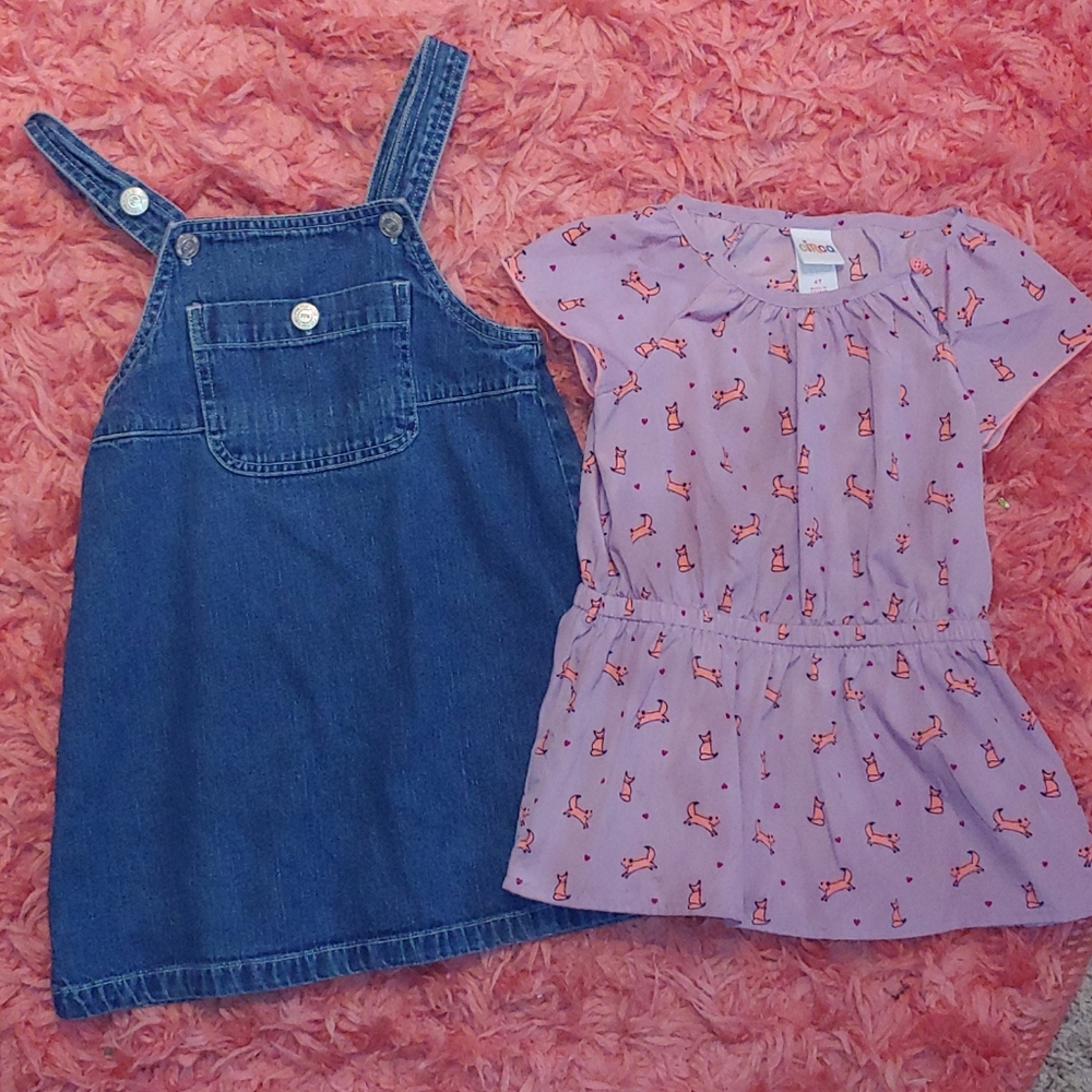 Pine Peak Blue denim dress 4T